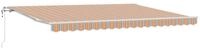 vidaXL Markise Ausziehbare Markise Mehrfarbig 450 x 350 cm Stoff und Aluminium...