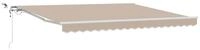 vidaXL Markise Markisenstoff Beige 400 x 300 cm Polyester (1-St)