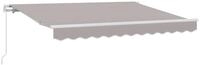 vidaXL Markise Einziehbare Markise Hellgrau 250 x 200 cm Stoff (1-St)
