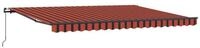 vidaXL Markise Ausziehbare Markise Orange und Braun 450 x 300 cm (1-St)