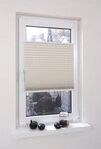 Liedeco Plissee Klemmfix Thermo, verdunkelnd, ohne Bohren, verspannt, Klemmfix