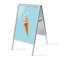 Showdown Displays Standregal A1 - Komplett-Set - Eis - Blau/Schwarz, 1-tlg.