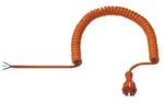 Bachmann Bachmann Spiralleitung PUR 2,5m,orange 665.870 Installationskabel bunt
