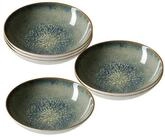 Ritzenhoff & Breker Suppenteller Verde Suppenteller &oslash; 21 cm 6er Set, (6 St)