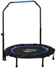 HOMCOM Fitnesstrampolin mit 4-Fach H&ouml;henverstellbarer Haltegriff, &Oslash; 102 cm,