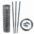 Aquagart Wildzaun 250m Wildzaun Forstzaun 80/6/15 Schwer+ Pfosten + Spanndraht,