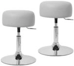 ML-DESIGN Hocker Schminkhocker ergonomisch mit Kunstleder-Bezug aus verchromtem...