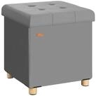 Casaria Sitzhocker, Samt Anthrazit Faltbar inkl. F&uuml;&szlig;en 38x38cm 300kg Belastbar