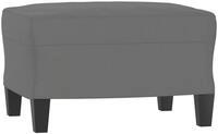 vidaXL Fu&szlig;hocker, Sitzhocker Dunkelgrau 60x50x41 cm Mikrofasergewebe