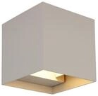 GLOBO LIGHTING LED Au&szlig;en-Wandleuchte VERONIKA, Sandgrau, Metall, 2-flammig,...