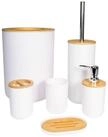 Intirilife Badaccessoire-Set, Set, 6 tlg., Zahnb&uuml;rstenbecher Seifenschale