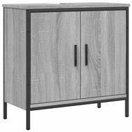 vidaXL Waschbeckenunterschrank Waschbeckenschrank Grau Sonoma 60x30x60 cm