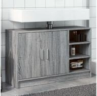 vidaXL Schrankmodule Waschbeckenunterschrank Grau Sonoma 90x29x55 cm...