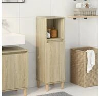 vidaXL Schrankmodule Badschrank Sonoma-Eiche 30x30x100 cm Holzwerkstoff