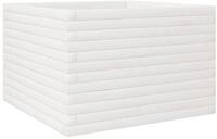 vidaXL Blumentopf Pflanzk&uuml;bel Wei&szlig; 70x70x45,5 cm Massivholz Kiefer (1 St)