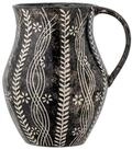 Bloomingville Karaffe Bloomingville Krug ASWAN Schwarz 2,3 Liter