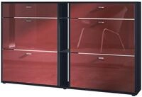 Vladon Schuhschrank Today (Schuhkipper f&uuml;r 24 Paar Schuhe mit 4 Klappen, 2