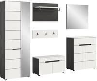 xonox.home Garderoben-Set, (5tlg. Set inkl. Garderobenschrank, Sitzbank, Paneel,