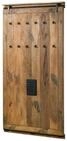 Massivmoebel24 Wandgarderobe RAILWAY (Wandgarderobe Mango 100x8x190 natur...