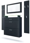 Vladon Garderoben-Set Malea, (Garderobenset bestehend aus 1 H&auml;ngeschuhschrank,...