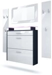 Vladon Garderoben-Set Malea, (Garderobenset bestehend aus 1 H&auml;ngeschuhschrank,...