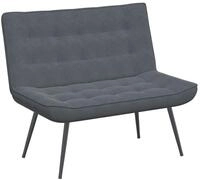 vidaXL Sitzbank Sitzbank Dunkelgrau 110x74x84 cm Samt
