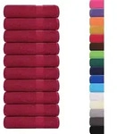 vidaXL Handtuch Duscht&uuml;cher FROGN 10 Stk. Bordeaux 70x140 cm 360 g/qm, (10-St)...