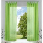 Gardinenbox Gardine (2 St), Schlaufen, transparent, Voile, Transparent Vorhang...