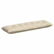 vidaXL R&uuml;ckenkissen R&uuml;ckenkissen Creme 160 x 19 x 50 cm Stoff, 1-tlg.