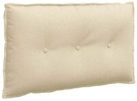vidaXL R&uuml;ckenkissen R&uuml;ckenkissen Creme 80 x 19 x 50 cm Stoff, 1-tlg.