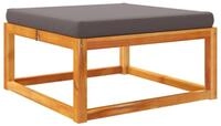 vidaXL Loungesofa Gartenhocker mit Kissen 65x65x29 cm Massivholz, 1 Teile