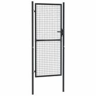 vidaXL Gartentor Maschen-Gartentor verzinkter Stahl 100 x 200 cm Grau