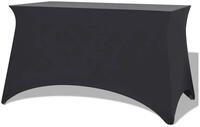 vidaXL Hussen-Set Stretch-Tischhusse 2 Stk. 243 x 76 x 74 cm Anthrazit