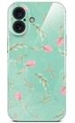 ONEFLOW Handyh&uuml;lle f&uuml;r iPhone 16 H&uuml;lle d&uuml;nn Flower Cover Mintgr&uuml;n 6,1 Zoll,