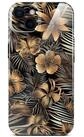 ONEFLOW Handyh&uuml;lle f&uuml;r iPhone 13 H&uuml;lle d&uuml;nn Flower Cover Gold Schwarz 6,1...