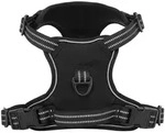 vidaXL Hundemantel l Hundegeschirr Reflektierend Verstellbar Schwarz L schwarz