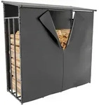 CLP Kaminholzregal Abdeckplane Ruston XL, BxTxH:165x1x165 cm, (1er), schwarz...