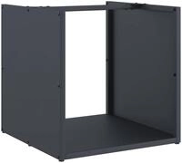 vidaXL Kaminholzregal Brennholzregal Anthrazit 40x40x40 cm Kaltgewalzter Stahl