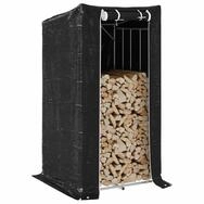 vidaXL Kaminholzregal, Brennholzregal mit Regenschutz 100x100x200 cm Verzinkter...