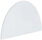 vidaXL Bodenplatte Feuerstelle Glasplatte Transparent 800 x 500 mm Glas, (1-St)