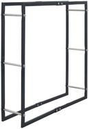 vidaXL Kaminholzregal Brennholzregal Schwarz 100&times;25&times;100 cm Stahl,...