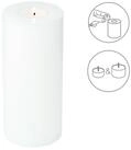 EDZARD Stumpenkerze Cornelius &Oslash; 8 cm, (H 18 cm) Stumpenkerzen-Optik,...