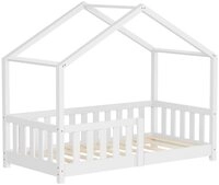 ML-DESIGN Spielbett Hausbett Kinderbett inkl. Lattenrost & Rausfallschutz Kinder