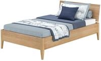 ERST-HOLZ Massivholzbett Einzelbett Metallfrei 120 x 200 cm Massives Buchenholz