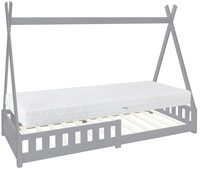 ML-DESIGN Spielbett Hausbett Tipi Zeltbett inkl. Lattenrost Bodenbett Kinder