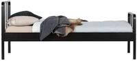 WOOOD Bettgestell Mees aus Metall, Schwarz, Das Lattenrost ist aus Metall...