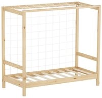 ML-DESIGN Spielbett Fu&szlig;balltor Einzelbett f&uuml;r Kinder Holzbett mit Lattenrost &
