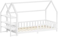 ML-DESIGN Spielbett Hausbett Kinderbett inkl. Lattenrost und Regal Bodenbett...
