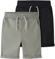 Name It Sweatshorts NKMVERMO 2P LONG SWE SHORTS UNB F NOOS (Packung, 2-tlg) Baumwolle