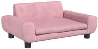 vidaXL Kindersofa, Kinder Schlafsofa Rosa 70x45x33 cm Samt